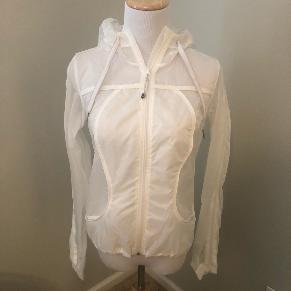 Clear Translucent Lululemon Lightweight Nylon Coat - image 2